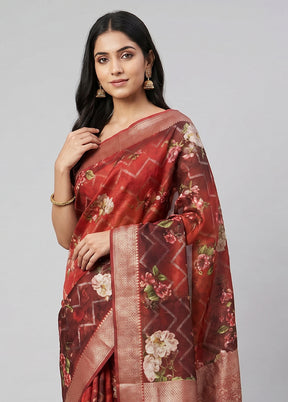 Black Tussar Silk Saree With Blouse Piece