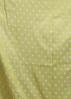 Green Dupion Silk Saree With Blouse Piece