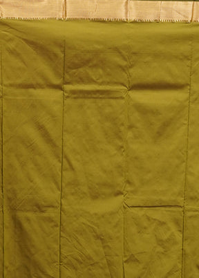 Green Kanjivaram Silk Saree With Blouse Piece