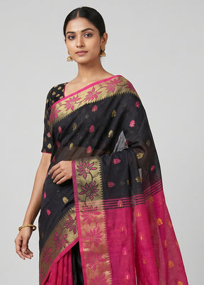 Multicolor Matka Silk Saree With Blouse Piece
