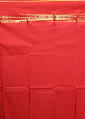 Multicolor Handloom Kanjivaram Pure Silk Saree With Blouse Piece