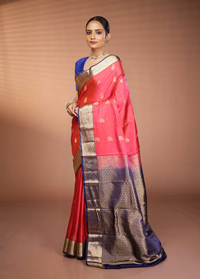 Green Kanjivaram Silk Saree With Blouse Piece
