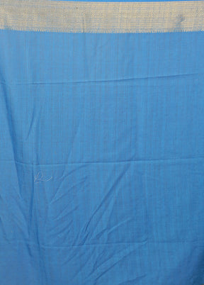 White Dupion Silk Saree With Blouse Piece