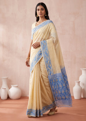 Multicolor Jamdani Cotton Saree Without Blouse Piece