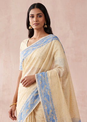 Multicolor Jamdani Cotton Saree Without Blouse Piece