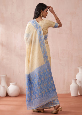 Multicolor Jamdani Cotton Saree Without Blouse Piece