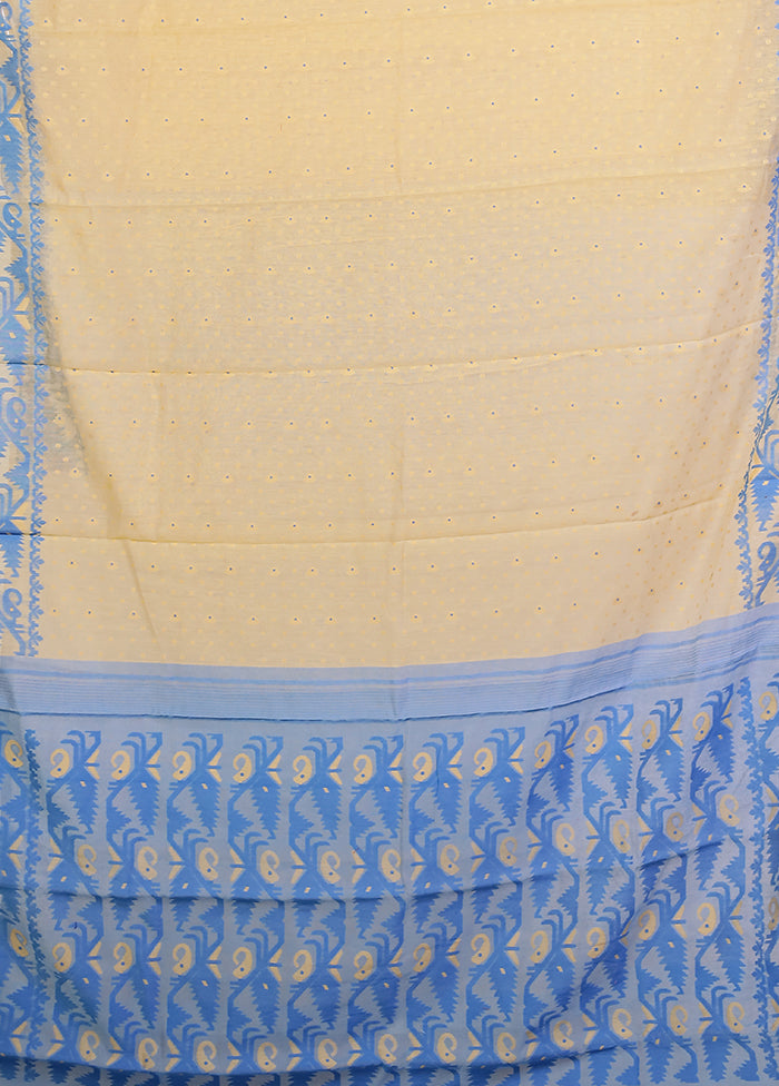 Multicolor Jamdani Cotton Saree Without Blouse Piece