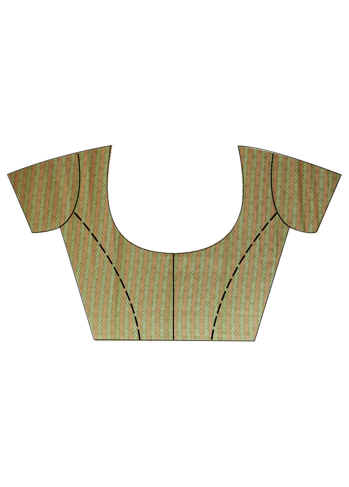 Multicolor Dupion Silk Saree With Blouse Piece - Indian Silk House Agencies