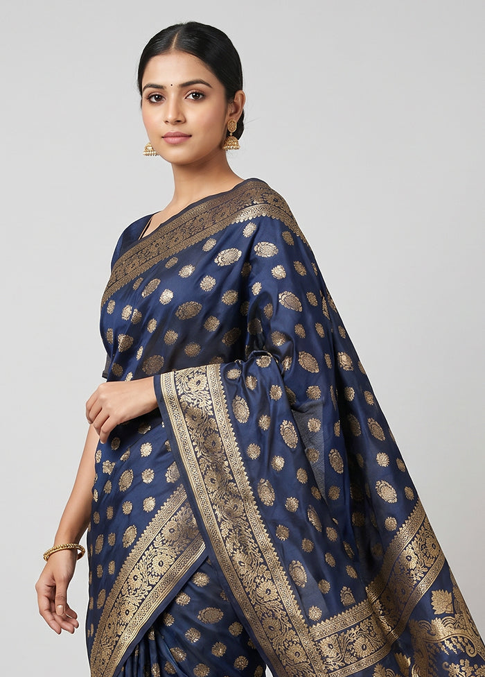 Multicolor Dupion Silk Saree With Blouse Piece