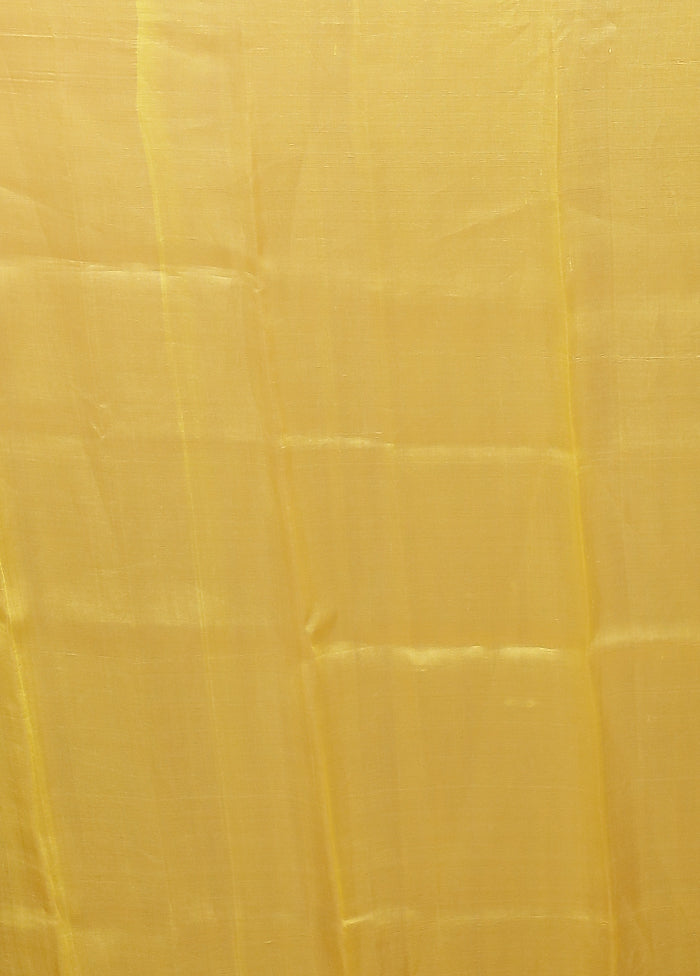 Purple Handloom Kora Pure Silk Saree With Blouse Piece