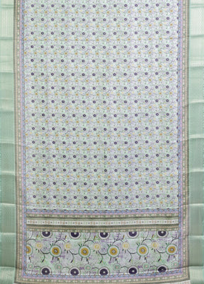 Multicolor Dupion Silk Saree With Blouse Piece