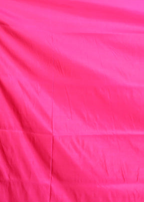 Pink Banarasi Silk Saree With Blouse Piece