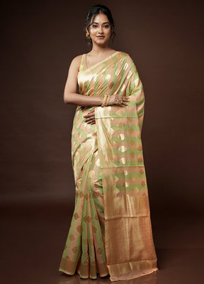 Pink Kora Silk Saree With Blouse Piece - Indian Silk House Agencies