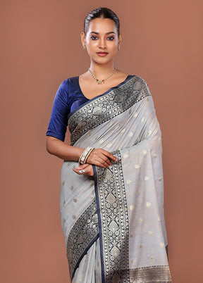 Multicolor Uppada Silk Saree With Blouse Piece