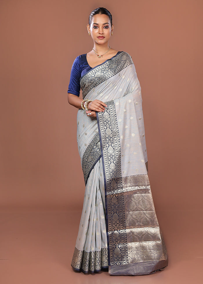 Multicolor Uppada Silk Saree With Blouse Piece