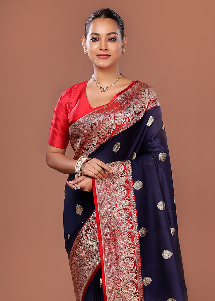 Multicolor Katan Silk Saree With Blouse Piece