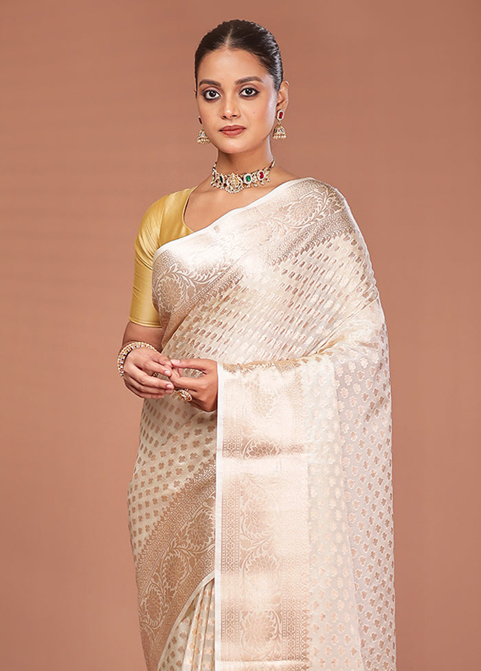 Multicolor Georgette Saree With Blouse Piece