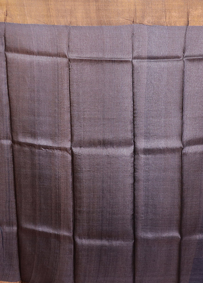 Multicolor Tussar Silk Saree With Blouse Piece