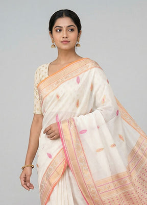 Multicolor Matka Silk Saree With Blouse Piece