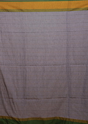 Grey Matka Silk Saree With Blouse Piece