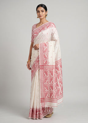 Multicolor Matka Silk Saree With Blouse Piece