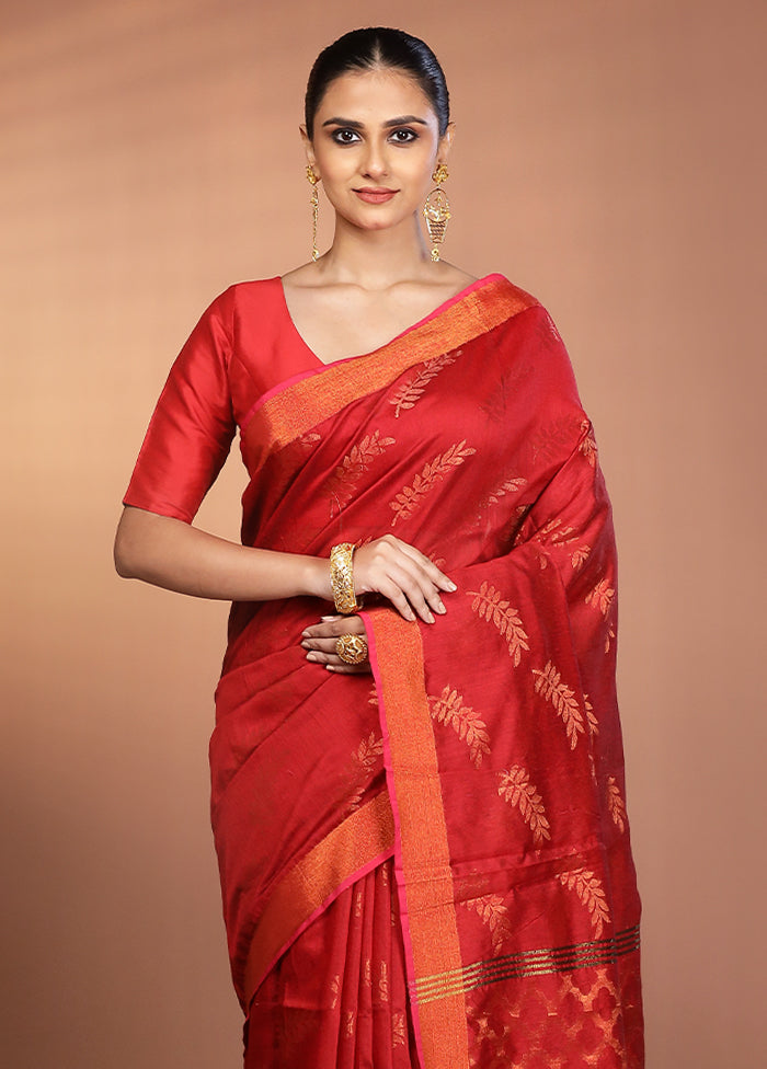 Multicolor Matka Silk Saree With Blouse Piece