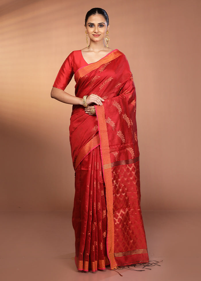 Multicolor Matka Silk Saree With Blouse Piece