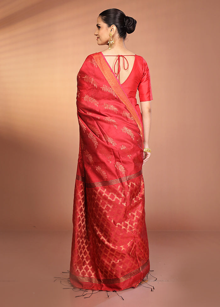 Multicolor Matka Silk Saree With Blouse Piece