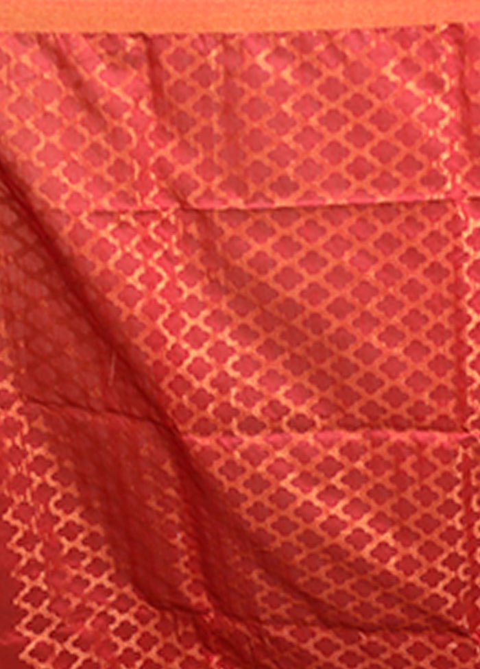Multicolor Matka Silk Saree With Blouse Piece