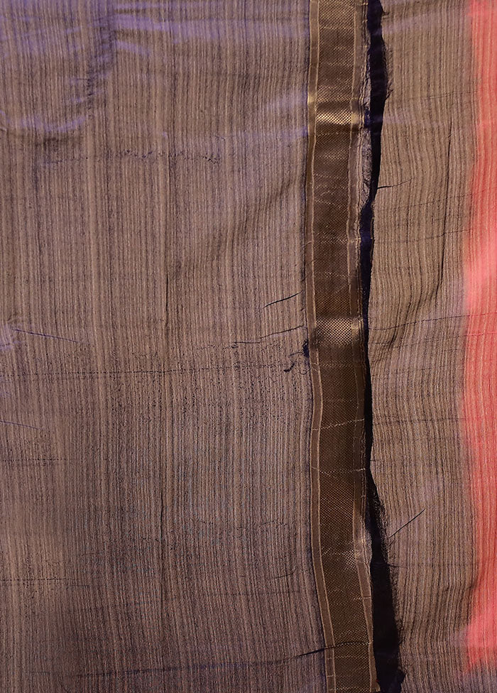Pink Dupion Silk Saree With Blouse Piece