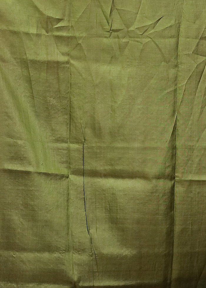 Multicolor Handloom Printed Pure Silk Saree Without Blouse Piece