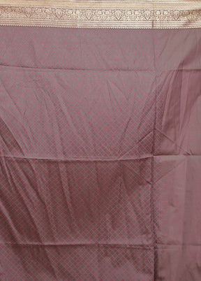 Brown Kanjivaram Silk Saree With Blouse Piece