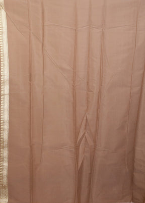 Grey Pure Cotton Saree With Blouse Piece