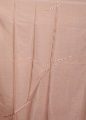 Grey Pure Cotton Saree With Blouse Piece