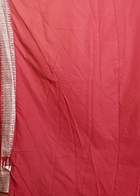 Red Georgette Saree With Blouse Piece