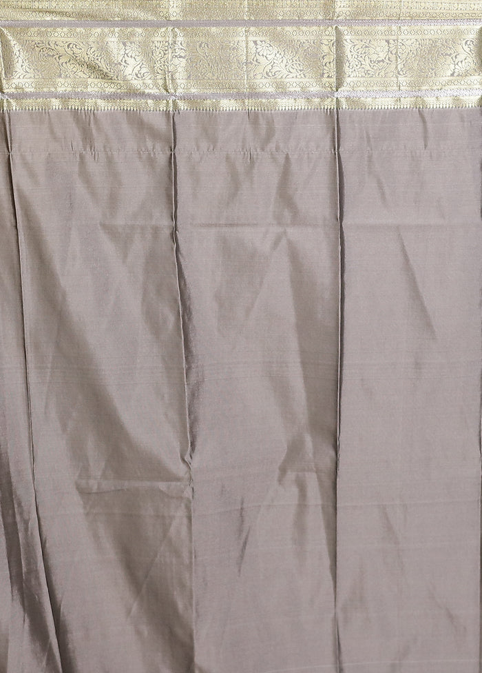 Multicolor Kanjivaram Silk Saree With Blouse Piece