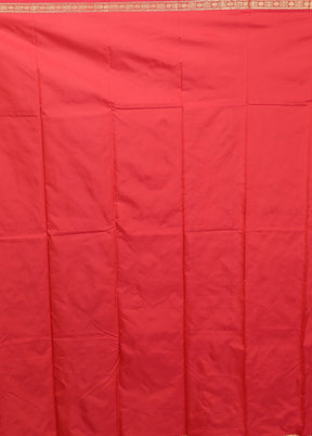 Pink Kanjivaram Silk Saree With Blouse Piece
