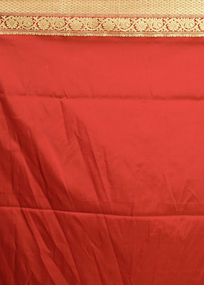 Maroon Kanjivaram Silk Saree With Blouse Piece