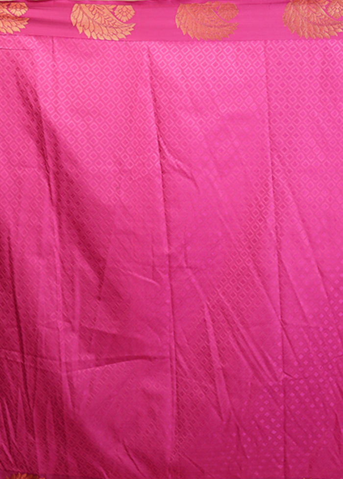 Purple Kanjivaram Silk Saree With Blouse Piece