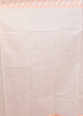 White Cotton Saree With Blouse Piece