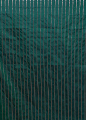 Blue Uppada Silk Saree With Blouse Piece