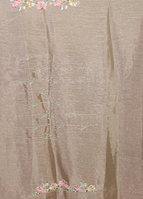 Green Organza Saree With Blouse Piece