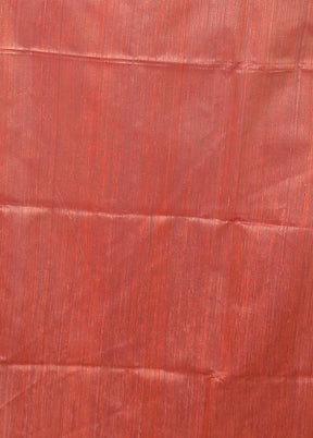 Pink Handloom Matka Pure Silk Saree With Blouse Piece