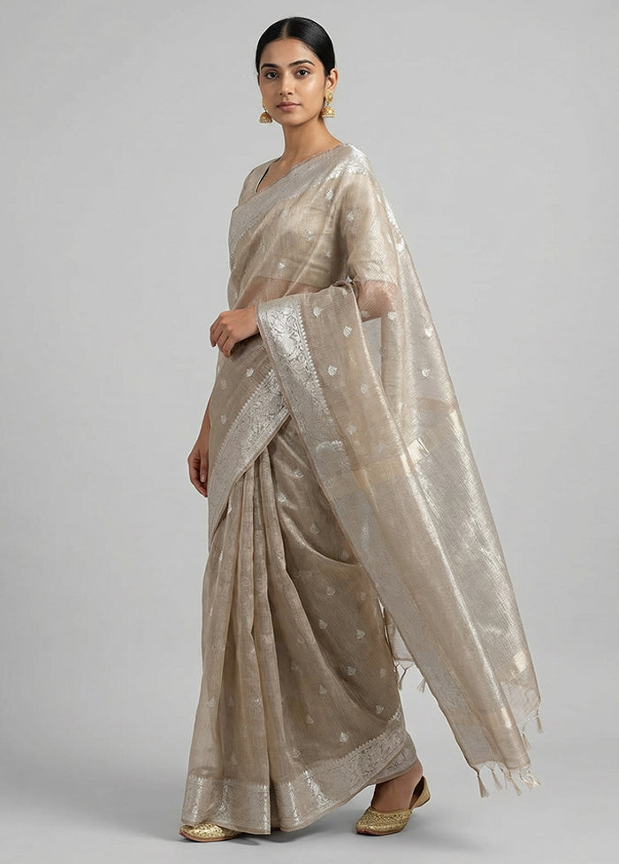 Multicolor Tissue Silk Saree With Blouse Piece
