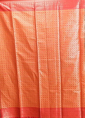 Green Kora Silk Saree With Blouse Piece