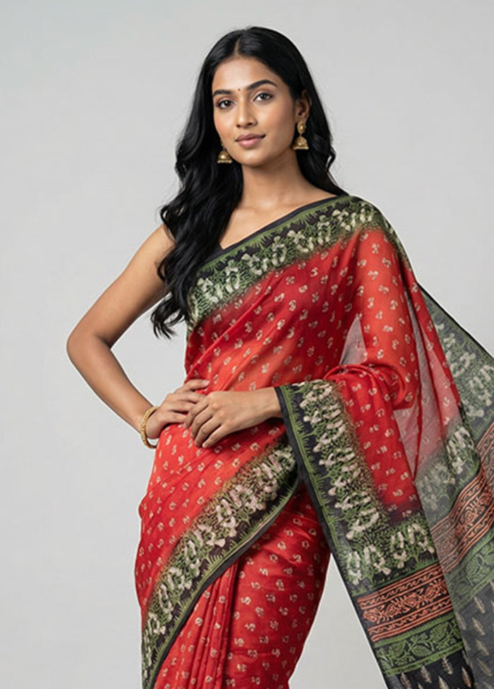 Gold Tissue Silk Saree With Blouse Piece