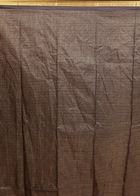 Maroon Handloom Kanjivaram Pure Silk Saree With Blouse Piece
