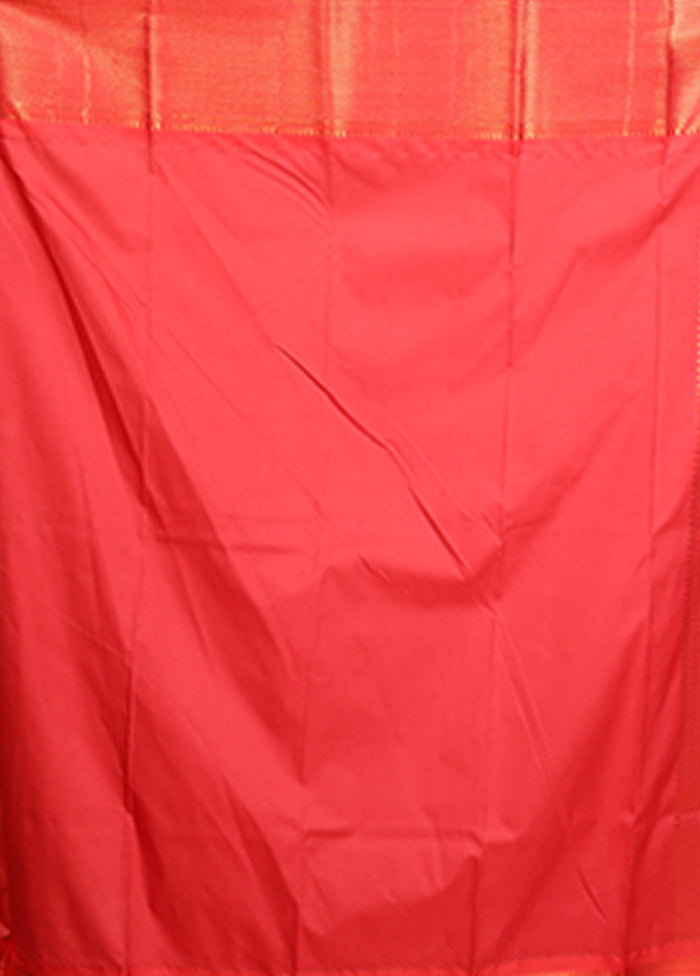 Blue Kanjivaram Silk Saree With Blouse Piece