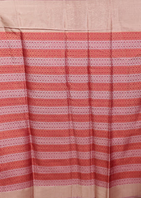 Pink Dupion Silk Saree With Blouse Piece