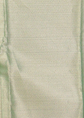 Green Organza Saree With Blouse Piece
